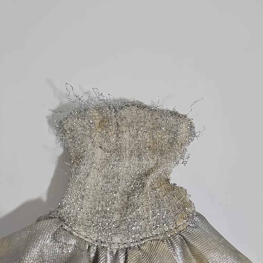 Vintage Barbie Dress 1985 Hasbro Jem & Holograms Metallic Dress Tunic Doll